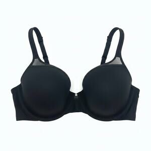 Bali Black Sheer Mesh Rhinestone Underwire Bra
